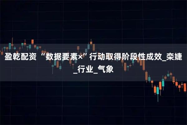 盈乾配资 “数据要素×”行动取得阶段性成效_栾婕_行业_气象